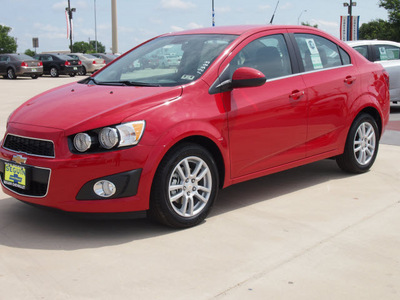 chevrolet sonic 2012 red sedan lt gasoline 4 cylinders front wheel drive automatic 78155