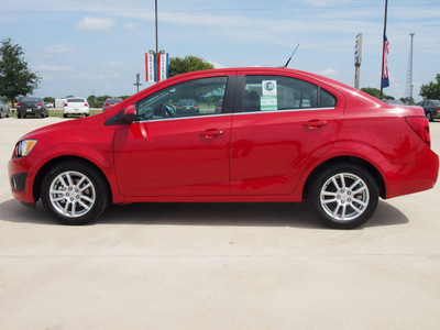 chevrolet sonic 2012 red sedan lt gasoline 4 cylinders front wheel drive automatic 78155