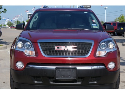 gmc acadia 2009 red suv sle 1 gasoline 6 cylinders front wheel drive automatic 77094