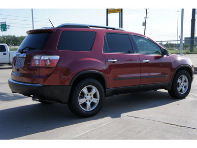 gmc acadia 2009 red suv sle 1 gasoline 6 cylinders front wheel drive automatic 77094