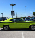 plymouth duster 1972 green v8 3 speed automatic 76011