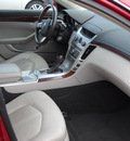 cadillac cts 2011 red sedan luxury gasoline 6 cylinders rear wheel drive automatic 79925