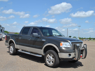 ford f 150 2008 gray lariat flex fuel 8 cylinders 4 wheel drive automatic with overdrive 78580