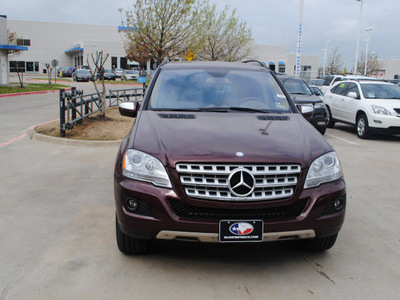 mercedes benz m class 2009 dk  red suv ml350 4matic gasoline 6 cylinders all whee drive automatic 75034