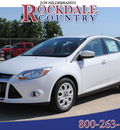 ford focus 2012 white sedan se flex fuel 4 cylinders front wheel drive automatic 76567