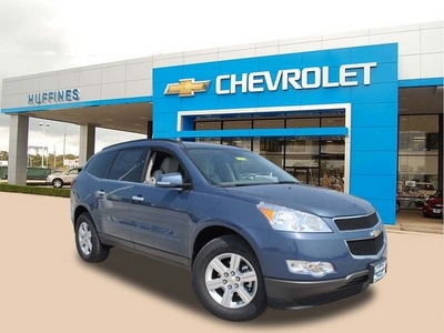 chevrolet traverse 2012 blue lt gasoline 6 cylinders front wheel drive 6 speed automatic 75067