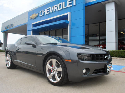 chevrolet camaro 2011 dk  gray coupe lt gasoline 6 cylinders rear wheel drive automatic 75067