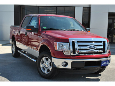 ford f 150 2011 red xlt gasoline 6 cylinders 4 wheel drive automatic 78861
