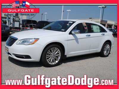chrysler 200 2012 white sedan limited flex fuel 6 cylinders front wheel drive shiftable automatic 77017