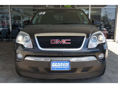 gmc acadia 2008 black suv sle 1 gasoline 6 cylinders front wheel drive automatic 78216