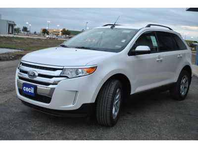ford edge 2012 white sel gasoline 6 cylinders front wheel drive automatic 78861