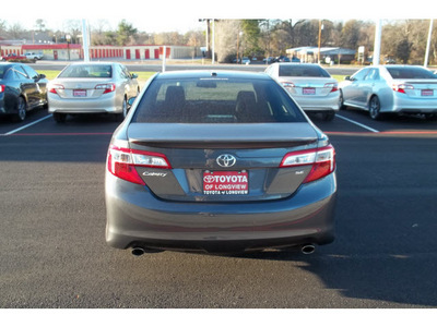 toyota camry 2012 gray sedan se v6 gasoline 6 cylinders front wheel drive automatic 75604