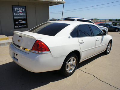 chevrolet impala 2006 white sedan ls flex fuel 6 cylinders front wheel drive automatic with overdrive 76108