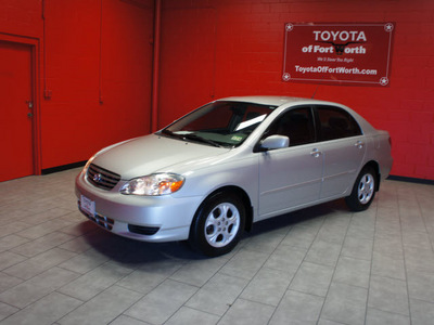 toyota corolla 2003 silver sedan le 4 cylinders automatic with overdrive 76116
