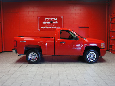 chevrolet silverado 1500 2008 red pickup truck ls 8 cylinders automatic 76116