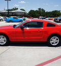 ford mustang 2012 red coupe gasoline 6 cylinders rear wheel drive automatic 76087