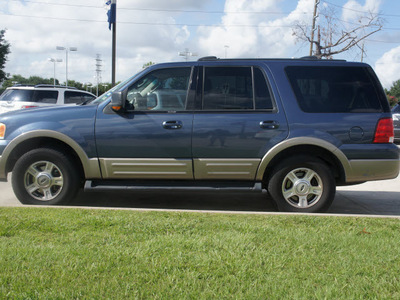 ford expedition 2003 blue suv eddie bauer gasoline 8 cylinders sohc rear wheel drive automatic 77090