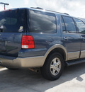 ford expedition 2003 blue suv eddie bauer gasoline 8 cylinders sohc rear wheel drive automatic 77090
