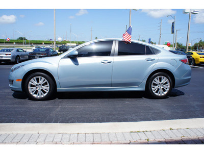 mazda mazda6i 2009 lt  blue sedan grand touring gasoline 4 cylinders front wheel drive automatic 33177