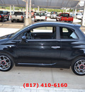 fiat 500 2012 gray hatchback sport gasoline 4 cylinders front wheel drive automatic 76051