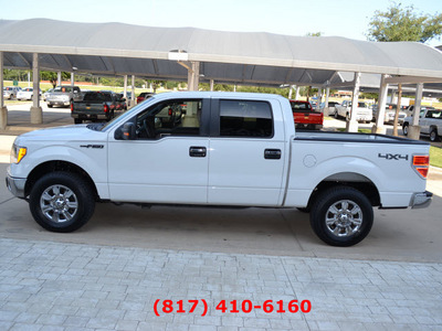 ford f 150 2010 white xlt gasoline 8 cylinders 4 wheel drive automatic 76051