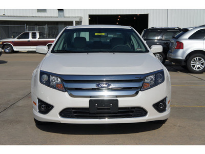 ford fusion 2012 white sedan sel gasoline 4 cylinders front wheel drive 6 speed automatic 77471