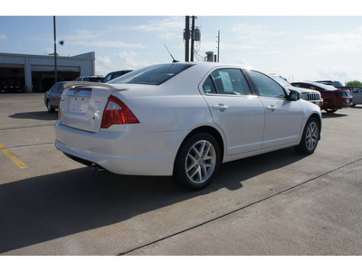 ford fusion 2012 white sedan sel gasoline 4 cylinders front wheel drive 6 speed automatic 77471