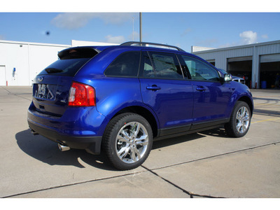 ford edge 2013 blue suv sel gasoline 6 cylinders front wheel drive shiftable automatic 77471