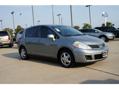 nissan versa 2008 blue hatchback 1 8 s gasoline 4 cylinders front wheel drive automatic 77471