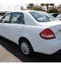 nissan versa 2008 white sedan gasoline 4 cylinders front wheel drive automatic with overdrive 77581