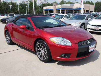 mitsubishi eclipse spyder 2011 orange gs gasoline 4 cylinders front wheel drive shiftable automatic 77090