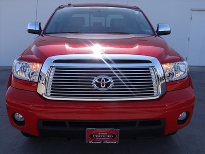 toyota tundra 2010 red limited gasoline 8 cylinders 2 wheel drive automatic 78577