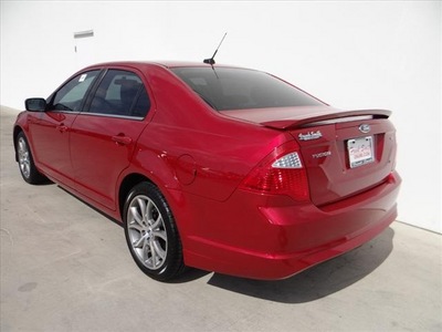 ford fusion 2012 red sedan se gasoline 4 cylinders front wheel drive automatic 78577