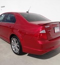 ford fusion 2012 red sedan se gasoline 4 cylinders front wheel drive automatic 78577
