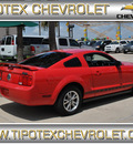 ford mustang 2005 red coupe v6 deluxe 6 cylinders automatic 78521