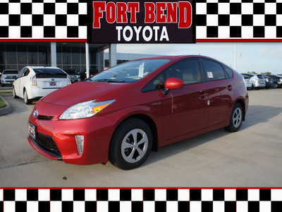 toyota prius 2012 red hatchback three 4 cylinders automatic 77469