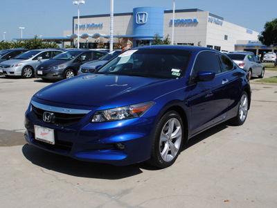 honda accord 2011 blue coupe v6 w navi gasoline 6 cylinders front wheel drive automatic 75034