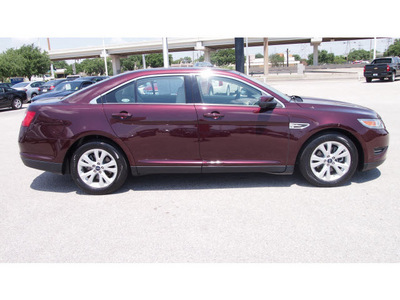 ford taurus 2011 maroon sedan sel gasoline 6 cylinders front wheel drive automatic 77074