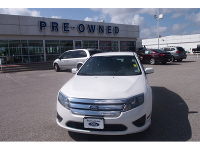 ford fusion 2011 white sedan sel flex fuel 6 cylinders front wheel drive automatic 77074