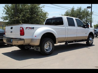 ford f 350 super duty 2012 wht plat met tc king ranch lariat biodiesel 8 cylinders 4 wheel drive 6 speed automatic 75041