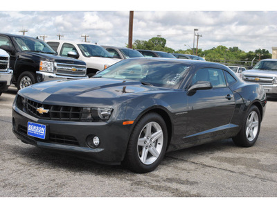 chevrolet camaro 2012 dk  gray coupe lt gasoline 6 cylinders rear wheel drive automatic 78216
