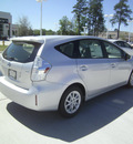 toyota prius v 2012 silver wagon three hybrid 4 cylinders front wheel drive automatic 75569