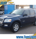 ford explorer 2007 blue suv xlt gasoline 6 cylinders rear wheel drive 5 speed automatic 77802