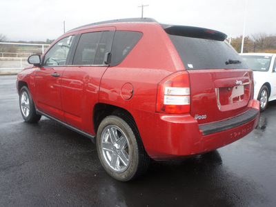 jeep compass 2007 red suv sport 4 cylinders front wheel drive automatic 76234