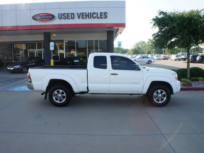 toyota tacoma 2010 white prerunner gasoline 6 cylinders 2 wheel drive automatic 76053