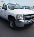 chevrolet silverado 2500hd 2008 white pickup truck work truck gasoline 8 cylinders 2 wheel drive automatic 76234