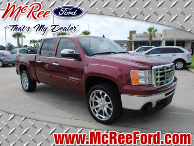 gmc sierra 1500 2009 red sle gasoline 8 cylinders 2 wheel drive automatic with overdrive 77539