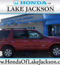 ford explorer 2008 red suv xlt gasoline 6 cylinders 2 wheel drive automatic 77566
