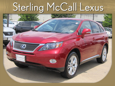 lexus rx 450h 2010 red suv hybrid 6 cylinders front wheel drive shiftable automatic 77074