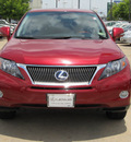lexus rx 450h 2010 red suv hybrid 6 cylinders front wheel drive shiftable automatic 77074